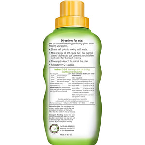 Espoma Organic 8 Ounce Concentrated Indoor! Plant Food - Indoor Plant Fertilizer for Large & Small Plants Like Pothos, Fiddle Leaf Fig, Monstera, Snake & Palms