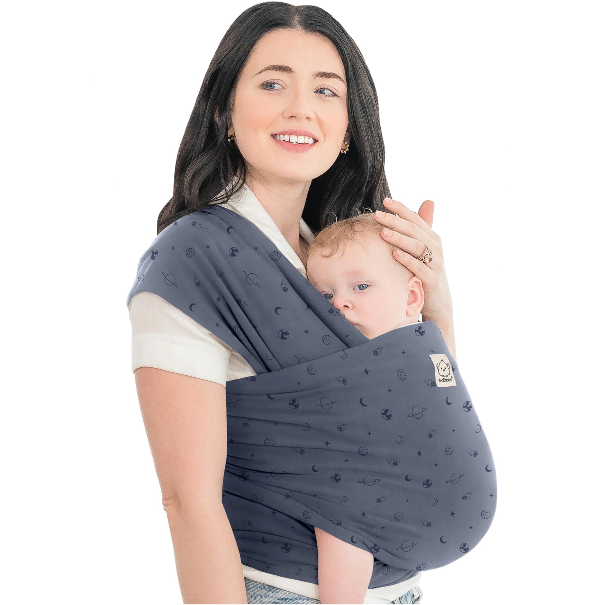 Buy now KeaBabies Baby Wrap Carrier - All in 1 Original Baby Carrier Newborn to Toddler Sling, Easy to Wear, Hands Free Bonding, Lightweight, Breathable Infant Wraps (Classic Gray) at indiglob india