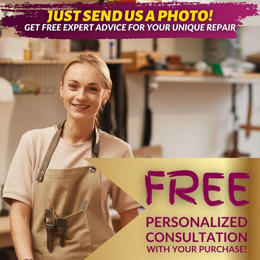 COCONIX Leather & Vinyl Repair Kit | Fix Tears, Holes, Scratches, and Peeling on Leather and Vinyl Furniture, Car Seats, and Jackets | Easy Application with Customizable Colors - My Store