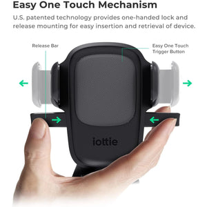 iOttie Easy One Touch Signature Dashboard & Windshield Universal Car Mount Phone Holder Desk Stand with Suction Cup Base and Telescopic Arm for iPhone, Samsung, Google, More Smartphones