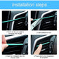 Car Air Conditioner Decoration Strip for Vent Outlet, 20 Pieces Universal Waterproof Bendable Air Vent Outlet Trim Decoration, Suitable for Most Air Vent Outlet, Car Interior Accessories (Blue)