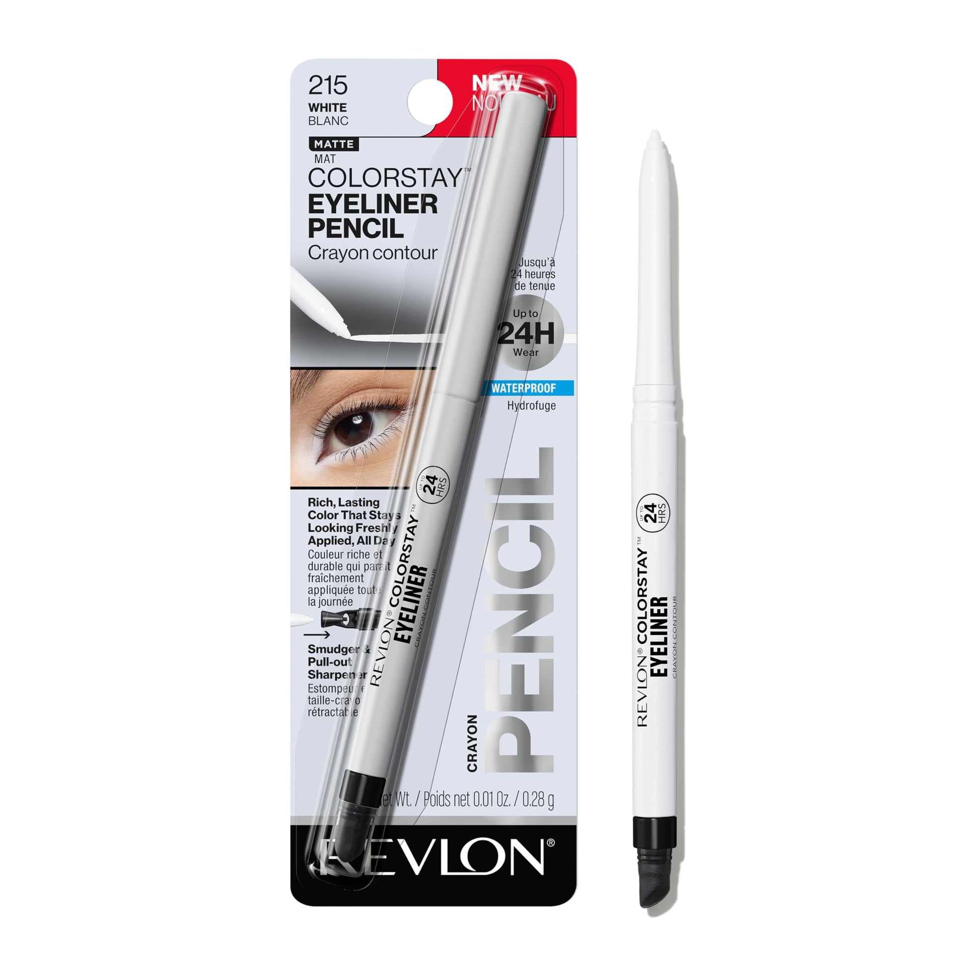 Buy now Revlon ColorStay Eyeliner Pencil, Black [201], 0.01 oz (Pack of 12) White 0.01 Ounce (Pack of 1) at indiglob india