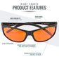 Blue Light Blocking Amber Glasses for Sleep 99.9 Percent Effective - Nighttime Eye Wear - Special Orange Tinted Glasses Help You Sleep and Relax Your Eyes