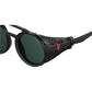 Carrera unisex adult Carrera 5046/S Sunglasses, Black/Green, 49mm 24mm US
