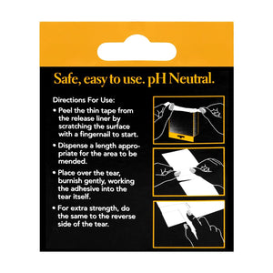 Lineco, Archival Document Repair Tape, 1 Inch x 35 Feet, Acid-Free Translucent, for Repairs Paper, Ephemera, Photos, Print and Artwork, Pack of 1