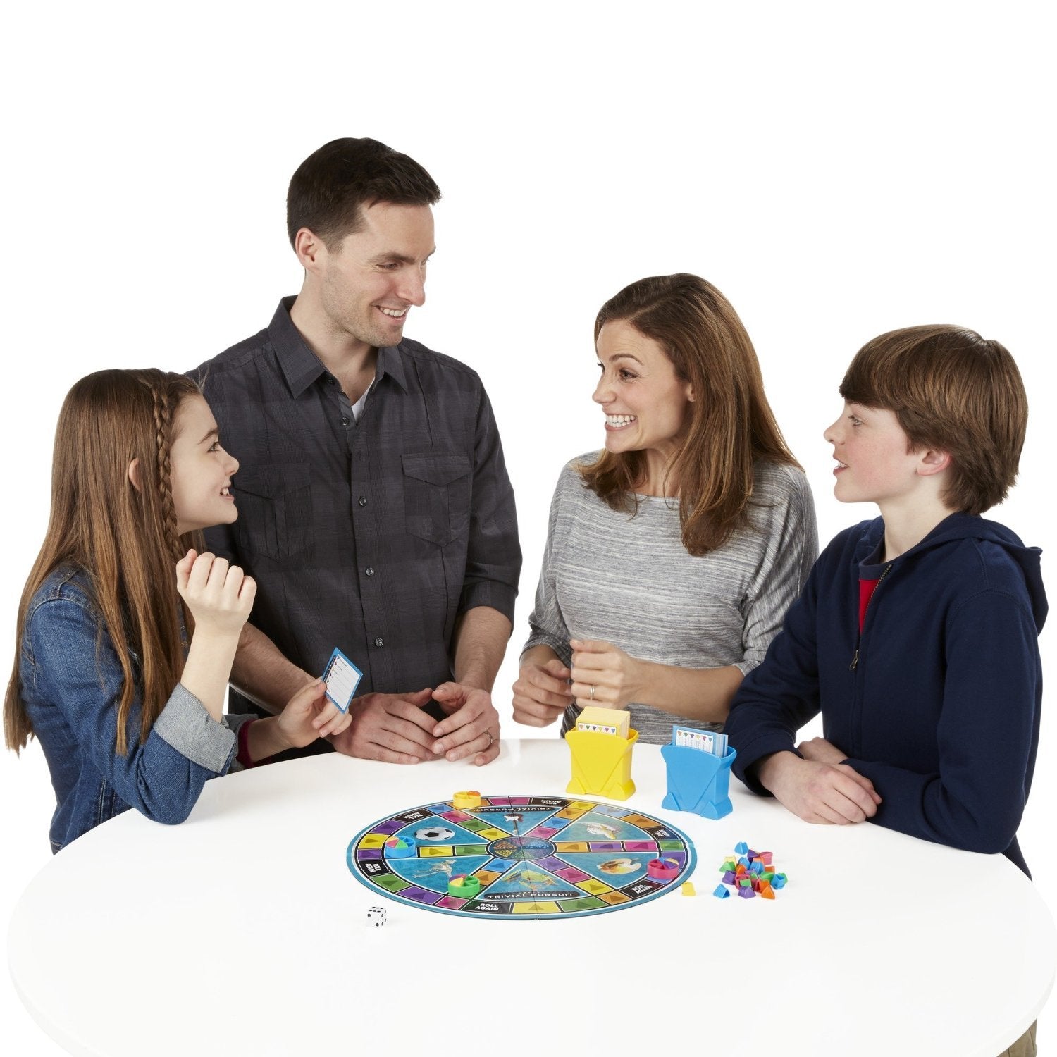 Buy now Hasbro Gaming Trivial Pursuit Game: Family Edition Board Game, Family Trivia Games for Adults and Kids, 2+ Players, Ages 8+ (Amazon Exclusive) at indiglob india