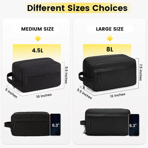 Vorspack Travel Toiletry Bag for Men - Hanging Toiletries Bag Water Resistant Travel Bag for Toiletries Accessories