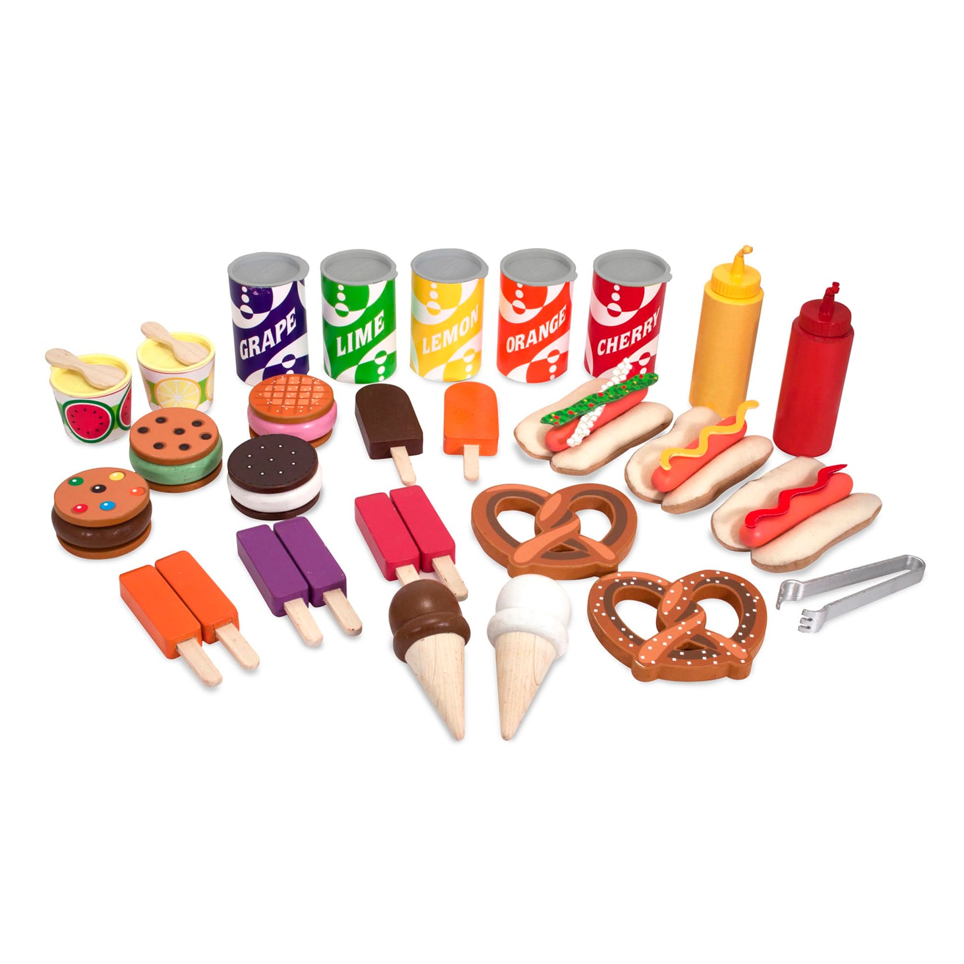 Buy now Melissa & Doug Snacks & Sweets Food Cart with Play Food, Wooden Toys & Kids Play Kitchen Accessories, Preschool Learning Toys for Girls & Boys 3+ at indiglob india