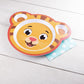 2 Daniel Tiger Mealtime Feeding Plates - Cute Compartment Dishes with Deep Sides for Kids - Divided Sections for Healthy Eating Habits, Melamine, BPA Free, Dishwasher Safe, Break Resistant