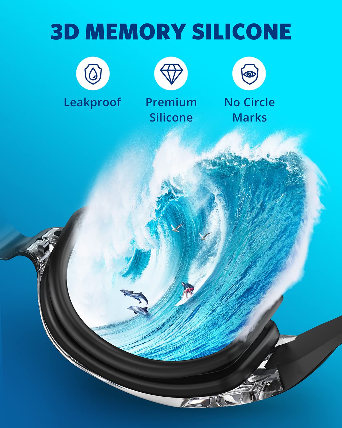 Buy now Aegend Swim Goggles, 2 Pack Swimming Goggles No Leaking Adult Men Women Youth at indiglob india