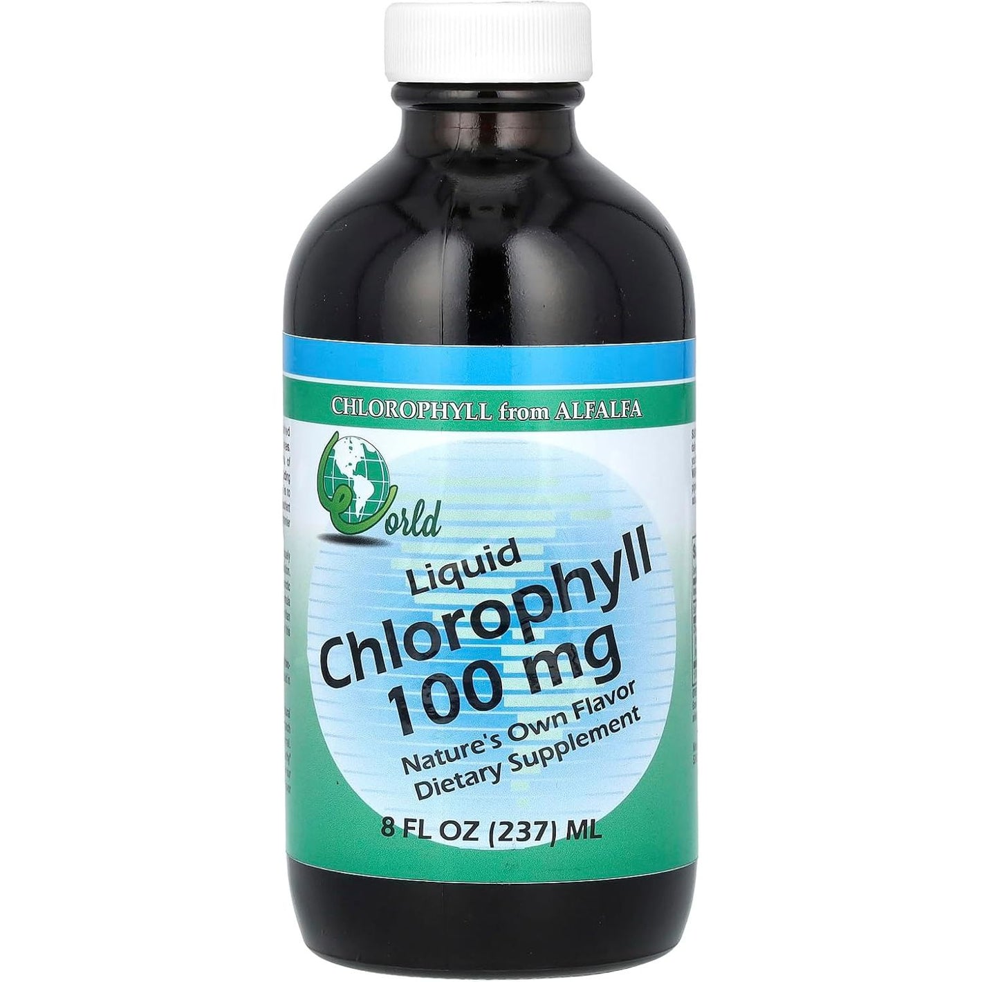 World Organic - Chlorophyll Liquid 100mg, 8 oz liquid