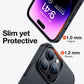 TORRAS Slim Fit Designed for iPhone 14 Pro Max Case 6.7 inch, Ultra-Thin 14 Pro Max Case 2022, Lightweight Hard PC Cover Phone Cases, Black, OriginFit