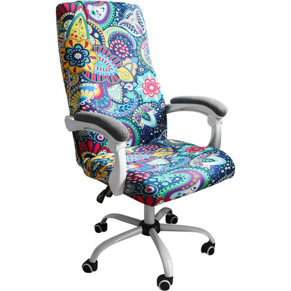 FORCHEER Large Office Chair Covers Stretchable XL Office Chair Cover, Big and Tall Computer Chair Covers (Large,Pink)