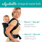 Infantino Flip 4-in-1 Convertible Baby Carrier, Adjustable, Ergonomic Babywearing, Registry Essential, Baby Carrier for Newborn to Toddler, Black