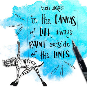 Zebra Pen Fountain Pen Set, Fine Point 0.6mm, Black Non-Toxic Ink, Stainless Steel Nib, Disposable, 2-Pack (48312)