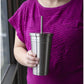16 oz Stainless Steel Tumblers with Straws & Lids (2 Pack) - Insulated Double Wall Drinking Mug for Keeping Drinks Hot or Cold- Use as Reusable Water Bottle, Coffee Mug, Travel Cup -Great Holiday Gift - My Store