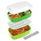 Buy now Bentgo Classic - Adult Bento Box, Stackable 3-Compartment Lunch Box with Removable Utensil Set and Sealing Strap, BPA-Free, Food Container Ideal for Meal Prep, Work, and On the Go (Blush Marble) at indiglob india