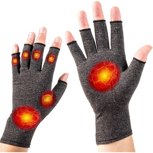 Arthritis Gloves Women Men,Strengthen Compression Gloves to Alleviate Carpal Tunnel,Rheumatoid,Tendonitis,Arthritis Pain Relief Gloves,Fingerless Gloves for Computer Typing and Daily Work - Small