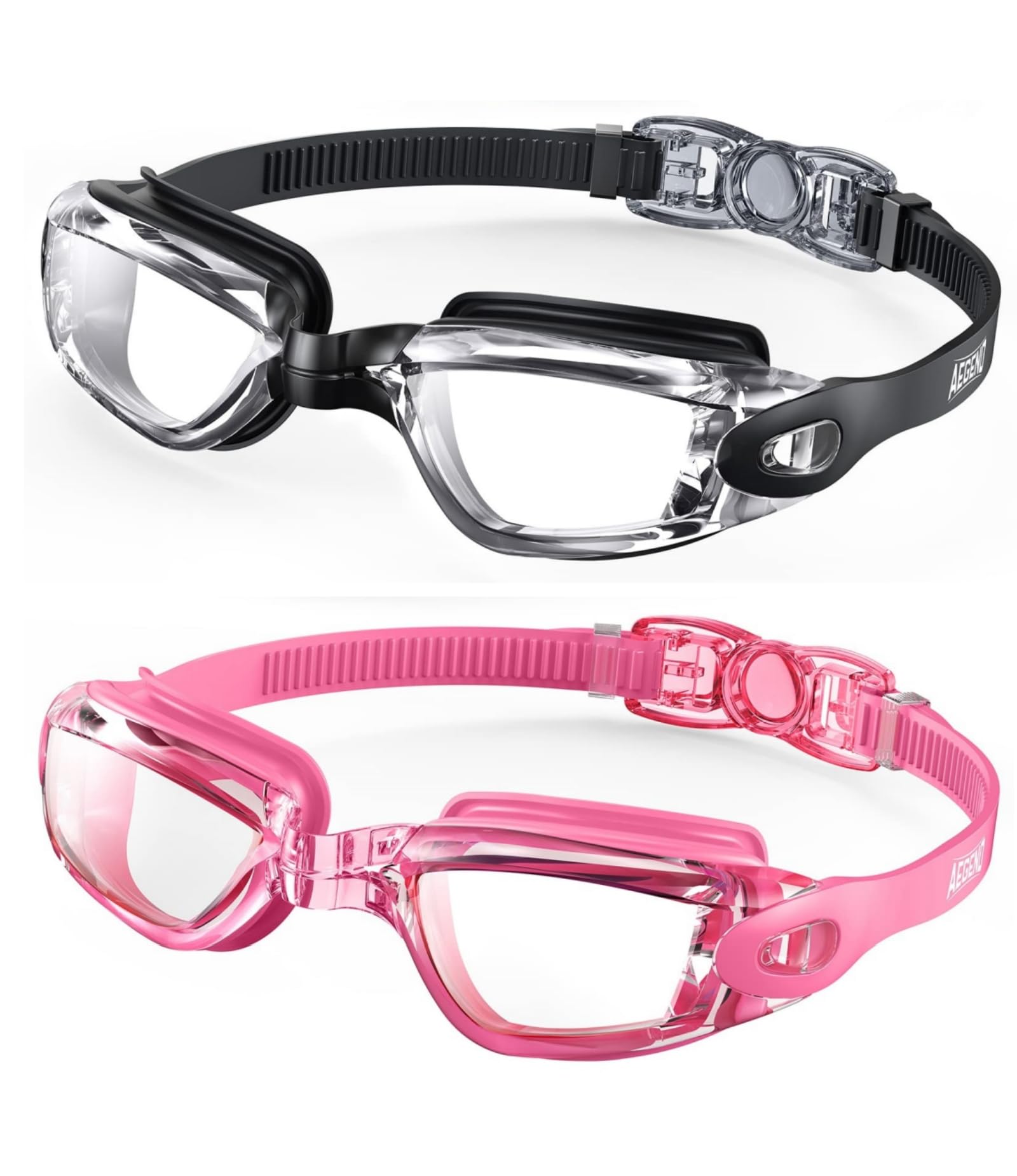 Buy now Aegend Swim Goggles, 2 Pack Swimming Goggles No Leaking Adult Men Women Youth at indiglob india
