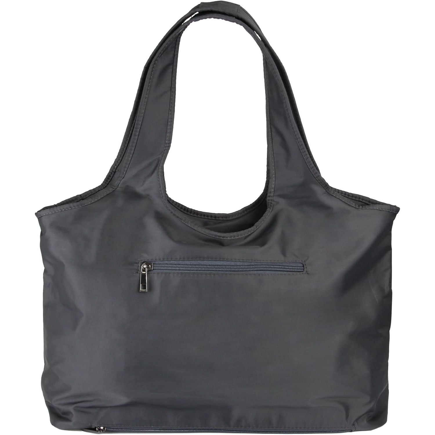 Buy now ZOOEASS Women Fashion Large Tote Shoulder Handbag Waterproof Tote Bag Multi-function Nylon Travel Shoulder(Grey) at indiglob india