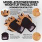 Schiek Sports Model 425 Power Series Weight Lifting Gloves - Leather Gym Gloves with Padded Palms