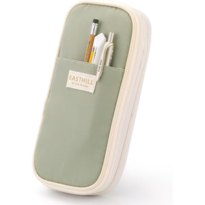 EASTHILL Big Capacity Pencil Case Large Pencil Pouch Stationery Pen Bag for Teen Girls-Green