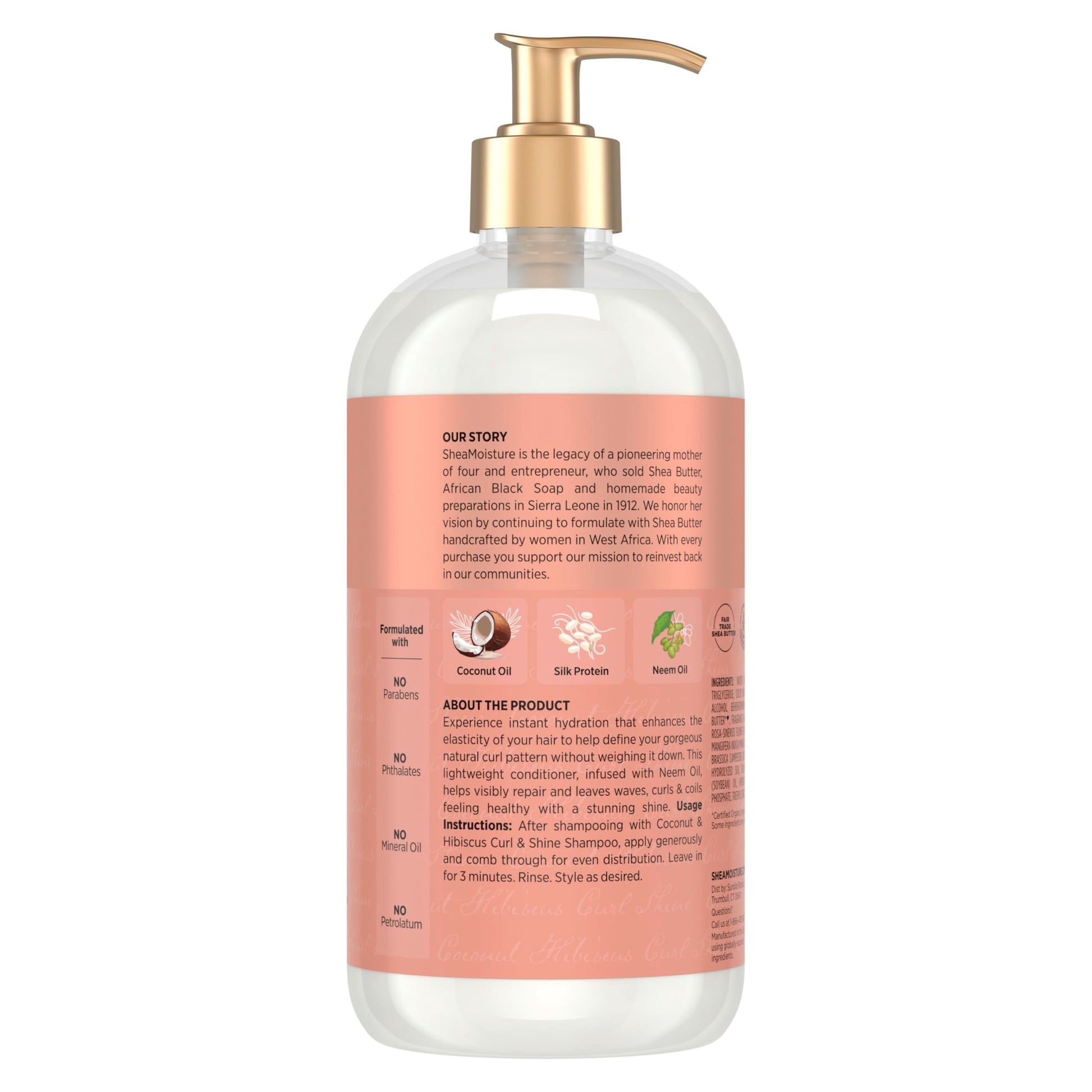 Buy now SheaMoisture Curl & Shine Conditioner Coconut & Hibiscus, for Thick, Curly Hair to Moisturize & Soften, 13 oz at indiglob india