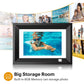 KODAK 10.1 Inch Wood Digital Picture Frame with Remote Control, IPS Screen HD Display, Auto-Rotate, Wall Mountable, Programmable Auto On/Off, Enjoy Your Precious Moment in Slideshow, Black