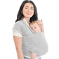 Buy now KeaBabies Baby Wrap Carrier - All in 1 Original Baby Carrier Newborn to Toddler Sling, Easy to Wear, Hands Free Bonding, Lightweight, Breathable Infant Wraps (Classic Gray) at indiglob india