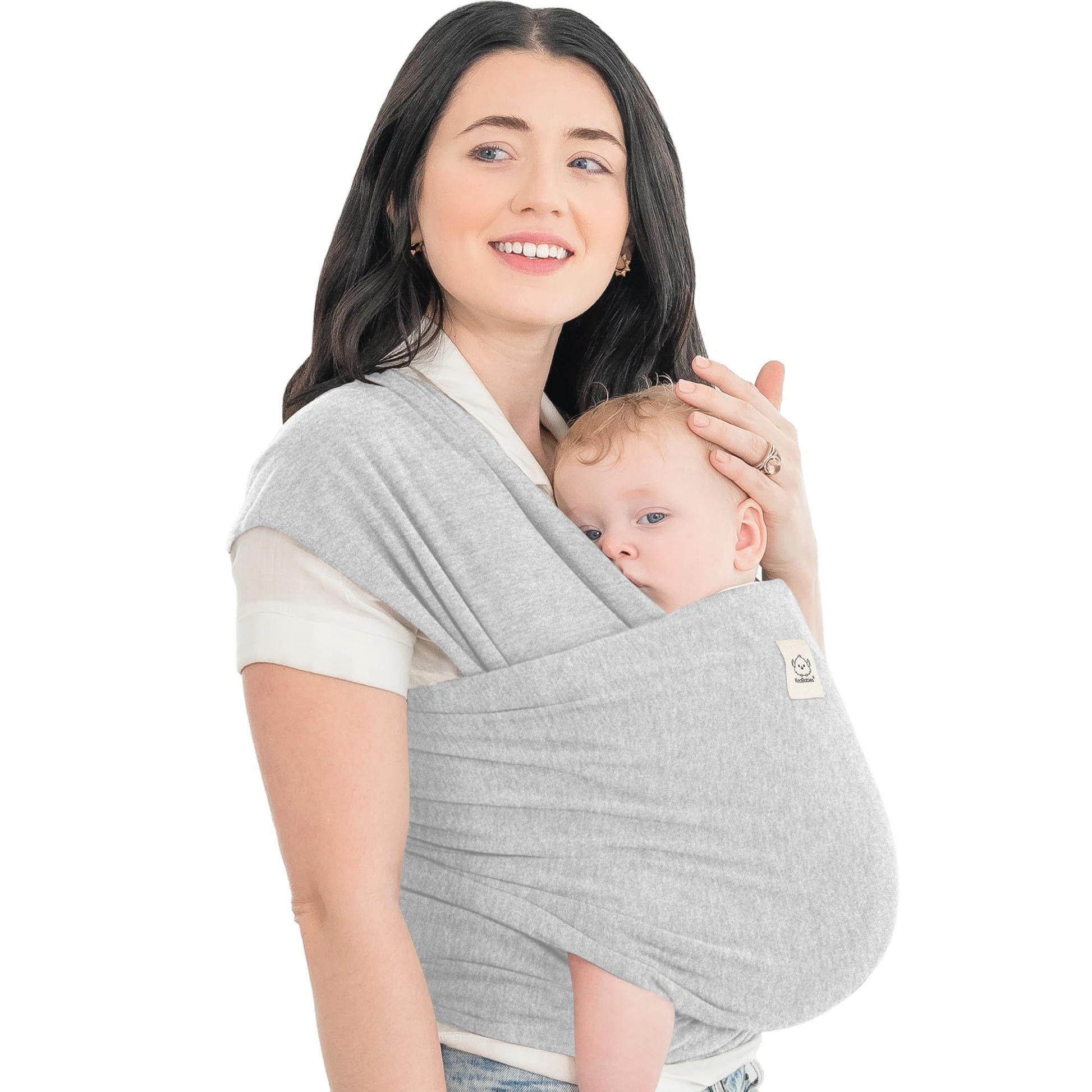 Buy now KeaBabies Baby Wrap Carrier - All in 1 Original Baby Carrier Newborn to Toddler Sling, Easy to Wear, Hands Free Bonding, Lightweight, Breathable Infant Wraps (Classic Gray) at indiglob india