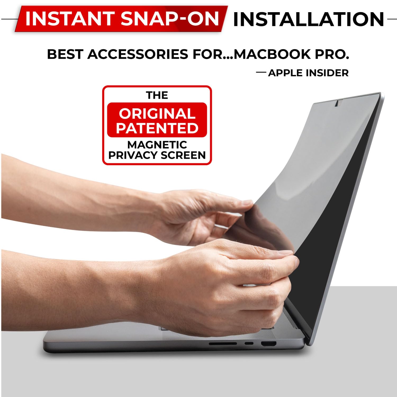 Buy now Magnetic Privacy Screen for MacBook Pro 16 Inch (2019, 2020) Removable Laptop Privacy Filter Shield and Protector at indiglob india