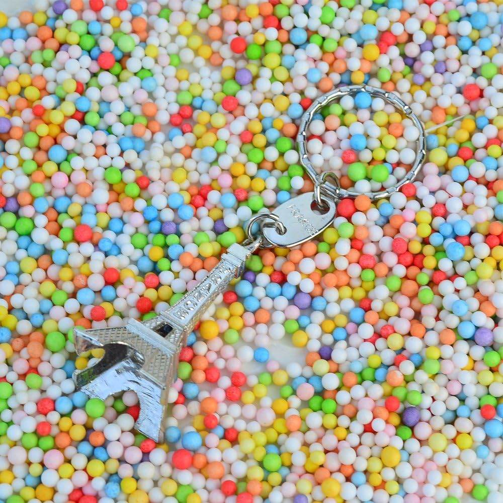 baotongle 15pcs Eiffel Tower Keyring, Paris Eiffel Tower Keychains 3-D Key Ring French Souvenirs Retro Adornment Cute Lovely Decorative Metal Craft Art Statue Model for Table Decor Gifts Silver - My Store