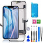 Buy now for iPhone 11 Screen Replacement 6.1 3D Touch Screen LCD Display Digitizer for A2111, A2223, A2221 Cell Phone Repair Kits+ Waterproof Frame Adhesive Sticker+Screen Tempered Protector+Face ID for iphone 14plus at indiglob india