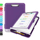 Buy now Sooez Clipboard with Storage, Clip Board 8.5 x 11 with Pen Holder, Plastic Organization Case Box for Letter Legal A4 Size Paper, Low Profile Clip, Nurses Teachers Must Haves, School & Office Supplies at indiglob india