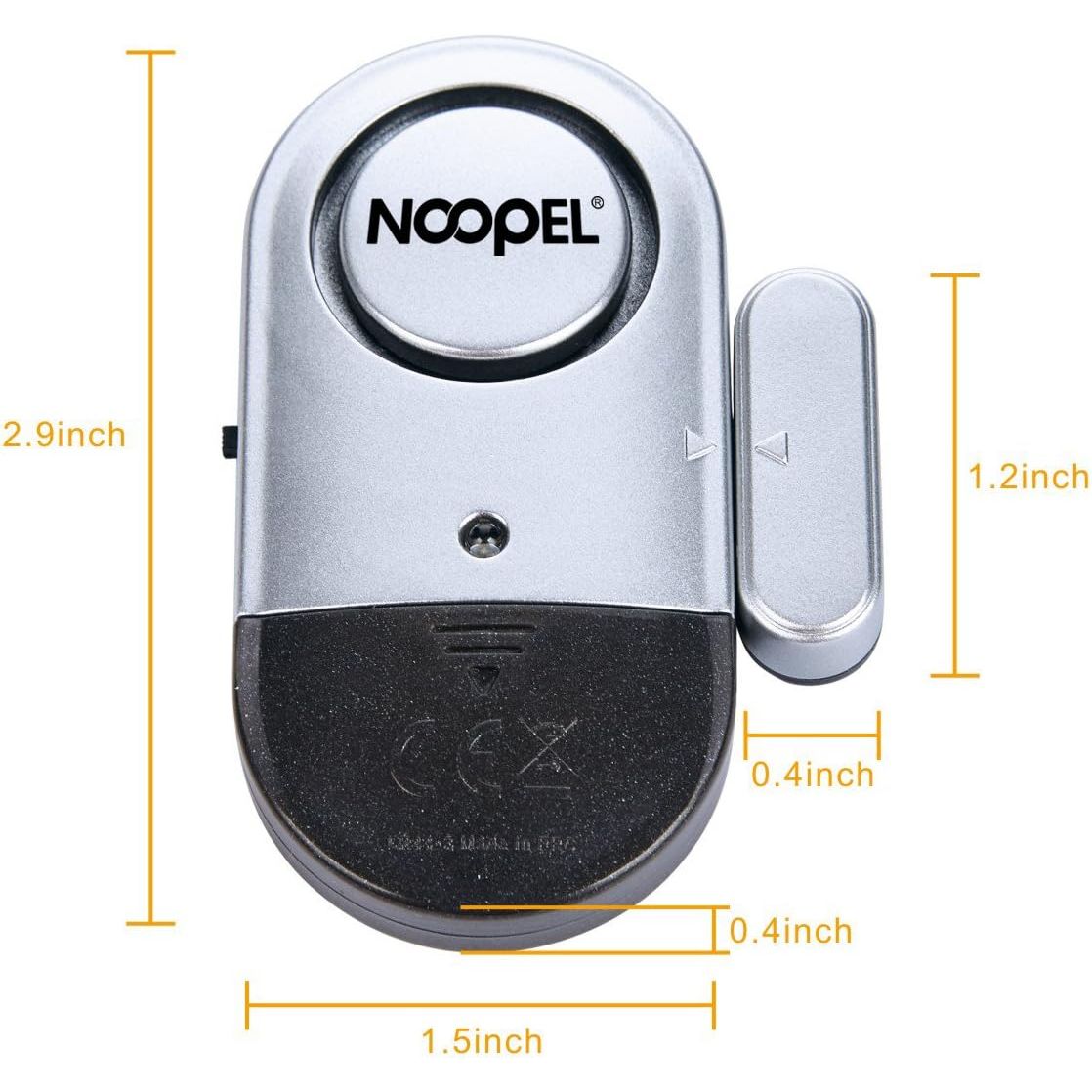 Buy now Door Window Alarm 2 Pack Noopel Home Security Sensor Burglar Anti-Theft 120DB Alarm with Batteries Included - DIY Easy to Install (2) at indiglob india