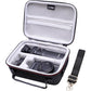 LTGEM Camera Case Compatible with Sony ZV-1F / ZV-1 / ZV-1 II Vlog Digital Camera, Tripod, Microphone and Vlogger Accessory Kit with Shoulder Strap, Black+Gray