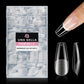 Buy now UNA GELLA Almond Gel Nail Tips, 504PCS Pre Etched Clear Fake Nails Tips Medium Almond Shape - 12 Sizes Full Cover Soft Acrylic Press On Nail Extensions No C Curve Gift for Diy at Home Medium Coffin Half Matte at indiglob india