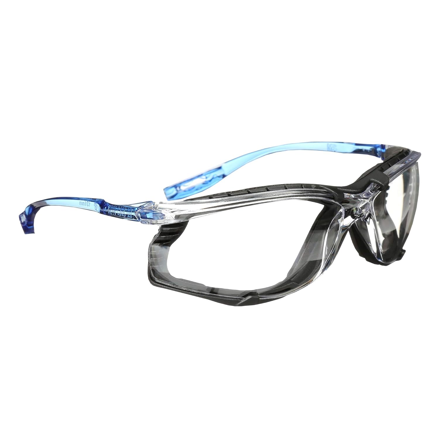 Buy now 3M Safety Glasses, Virtua CCS, ANSI Z87, Anti-Fog, Clear Lens, Blue Frame, Corded Ear Plug Control System, Removable Foam Gasket at indiglob india