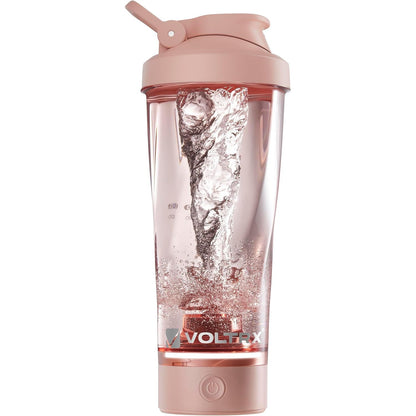 VOLTRX Premium Electric Protein Shaker Bottle, Made with Tritan - BPA Free - 24 oz Vortex Portable Mixer Cup/USB Rechargeable Shaker Cups for Protein Shakes