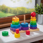 Buy now Melissa & Doug Geometric Stacker - Wooden Educational Toy,25 count(pack of 1) at indiglob india