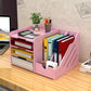 Buy now Classic 4+3 Desk Organizer, All in One Office Supplies Accessories Magazine Holder Frames File Divider Document Cabinet Rack Storage Organizer Box Features Total 7compartments for Office at indiglob india