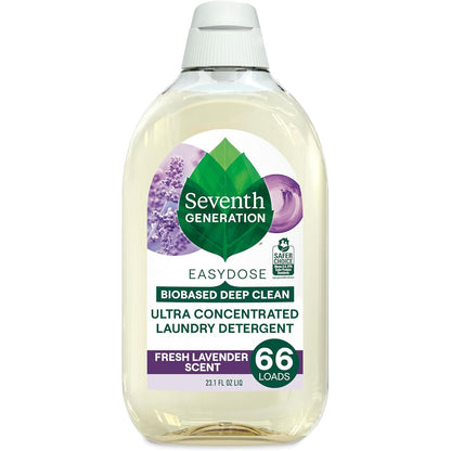 Seventh Generation EasyDose Laundry Detergent Fresh Lavender Ultra Concentrated Washing Detergent 23 oz