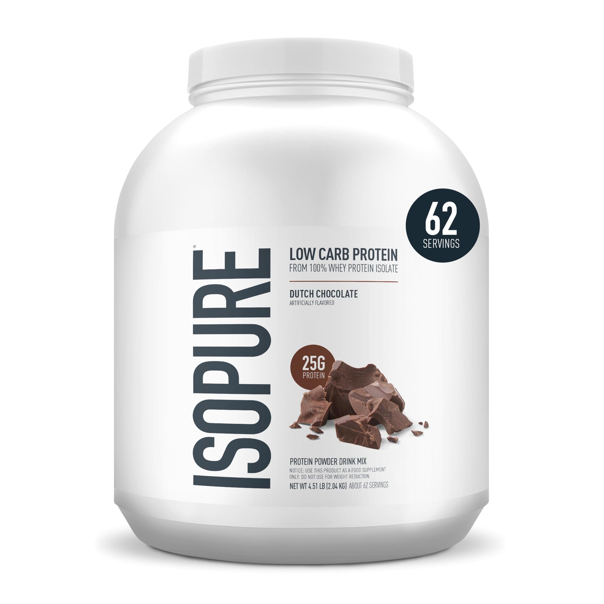 Buy now Isopure Zero Carb 100% Pure Whey Isolate Protein Powder, Lactose Free, Gluten Free, with Vitamins, Creamy Vanilla, 25g Protein Per Serving, 1 Lb, 15 Servings (Packaging May Vary) at indiglob india