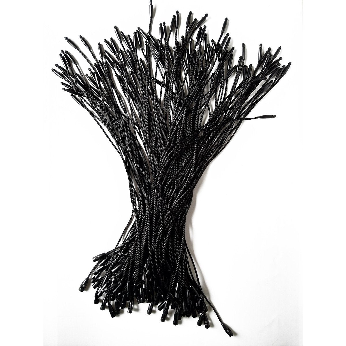 Buy now LGEGE 500 pcs 7.5-inch Black Hang Tag Nylon String Snap Lock Pin Loop Fasteners Hook Ties at indiglob india