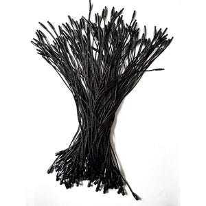 Buy now LGEGE 500 pcs 7.5-inch Black Hang Tag Nylon String Snap Lock Pin Loop Fasteners Hook Ties at indiglob india