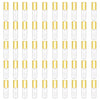 Mydio 50 Pack 1.2ML Clear Mini Lip Gloss Tube Empty Lip Balm Containers With Black Lid for Lipstick (clear) - Gold