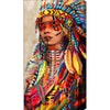 TOCARE Large Diamond Painting Kits for Adults Native Indian Woman, Full Drill Diamond Art Kits for Adults 15.7x31.5Inch, Full Drill Diamond Paintings Kits for Home Wall Decor - Native Indian Woman