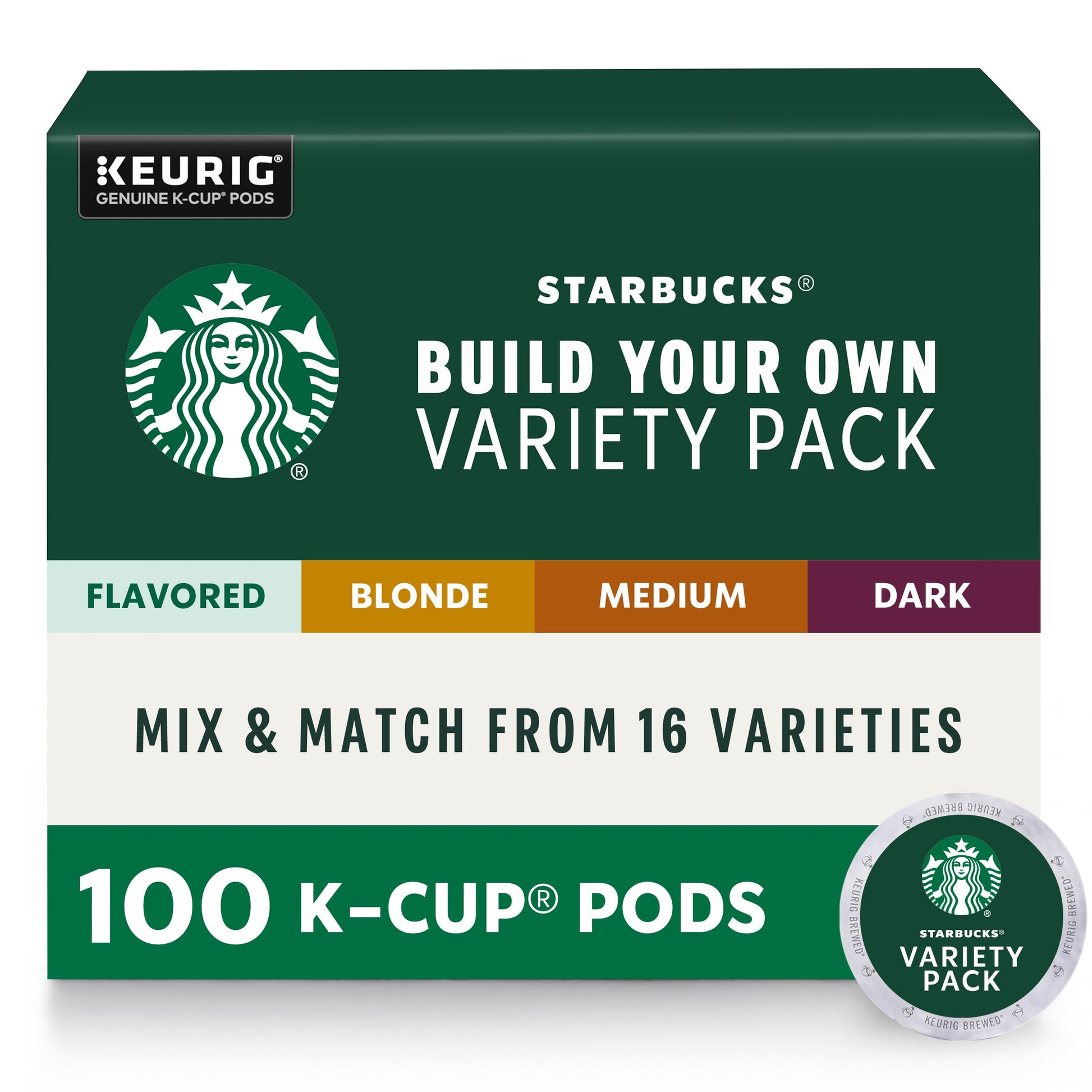 Buy now Starbucks K-Cup Coffee Pods, Medium Roast Hot or Iced Coffee, Pike Place Roast, 96 Keurig Pods at indiglob india