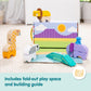Buy now Melissa & Doug Blockables™ Safari Snap and Play, Mix and Match Connectable Wooden Building Blocks Play Set Toy for Preschool Boys and Girls (34 Pcs) at indiglob india
