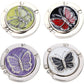 FOME Handbag Hanger - Set of 4 Foldable Purse Hooks, Mixed Color, Butterfly Shape, 1.77x3.54in